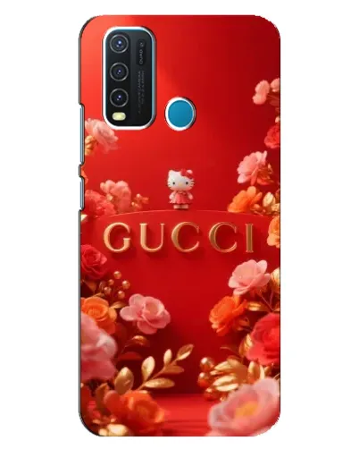 Чехол для Vivo Y30 с картинкой «Gucci — золотой сад»