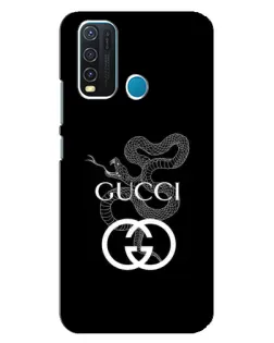 Чехол для Vivo Y30 с картинкой «Gucci — серебряная змея» Чехол для Vivo Y30 с картинкой «Gucci — серебряная змея»