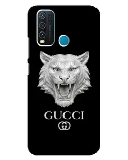Чехол для Vivo Y30 с картинкой «Gucci — серебряный лев» Чехол для Vivo Y30 с картинкой «Gucci — серебряный лев»