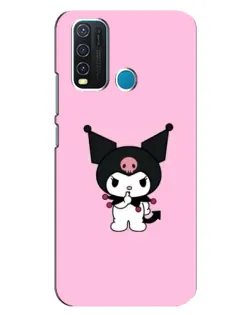 Чехол для Vivo Y30 с картинкой «Kuromi — розовая нежность»