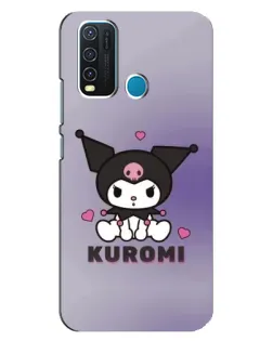 Чехол для Vivo Y30 с картинкой «Kuromi — фиолетовый арт»