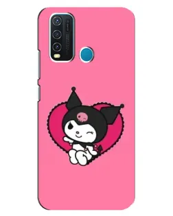 Чехол для Vivo Y30 с картинкой «Kuromi — любовь в сердце»