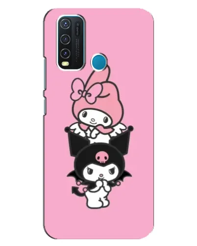 Чехол для Vivo Y30 с картинкой «My Melody и Kuromi» Чехол для Vivo Y30 с картинкой «My Melody и Kuromi»