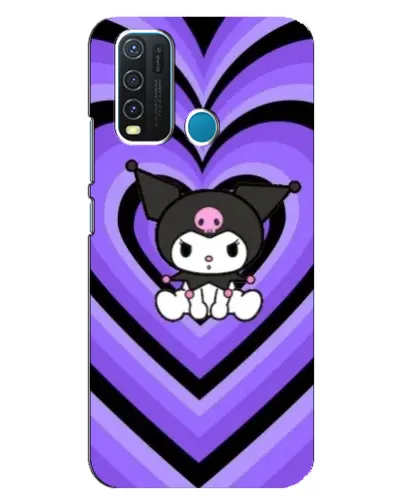 Чехол для Vivo Y30 с картинкой «Kuromi и фиолетовые сердца» Чехол для Vivo Y30 с картинкой «Kuromi и фиолетовые сердца»