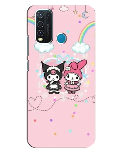 Чехол для Vivo Y30 с картинкой «My Melody и Kuromi» Чехол для Vivo Y30 с картинкой «My Melody и Kuromi»