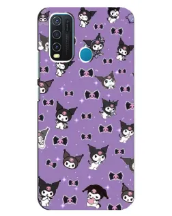 Чехол для Vivo Y30 с картинкой «Kuromi — паттерн»