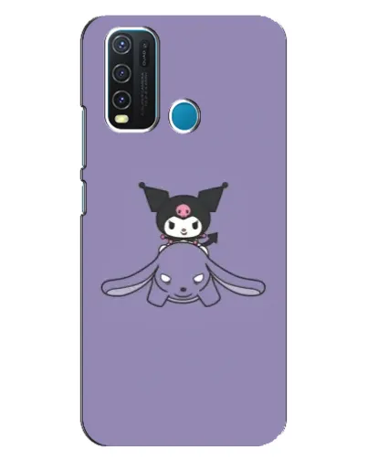 Чехол для Vivo Y30 с картинкой «Kuromi на лиловом фоне» Чехол для Vivo Y30 с картинкой «Kuromi на лиловом фоне»