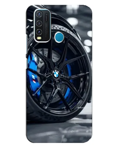 Чехол для Vivo Y30 с картинкой «Колесо BMW вблизи» Чехол для Vivo Y30 с картинкой «Колесо BMW вблизи»