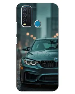 Чехол для Vivo Y30 с картинкой «BMW в огнях города»