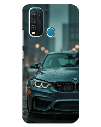 Чехол для Vivo Y30 с картинкой «BMW в огнях города» Чехол для Vivo Y30 с картинкой «BMW в огнях города»