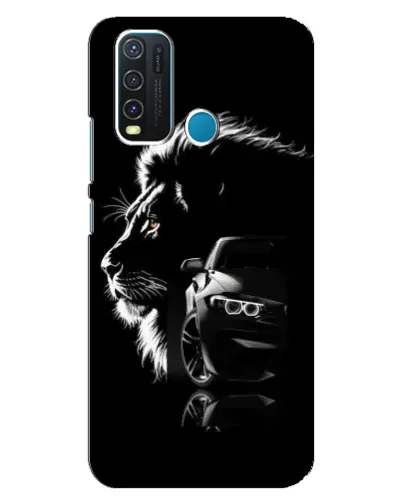 Чехол для Vivo Y30 с картинкой «BMW и лев» Чехол для Vivo Y30 с картинкой «BMW и лев»