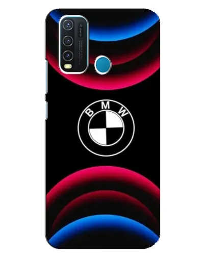 Чехол для Vivo Y30 с картинкой «Логотип BMW и неоновые дуги» Чехол для Vivo Y30 с картинкой «Логотип BMW и неоновые дуги»