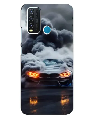 Чехол для Vivo Y30 с картинкой «BMW в дыму» Чехол для Vivo Y30 с картинкой «BMW в дыму»