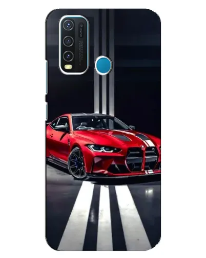 Чехол для Vivo Y30 с картинкой «Красная BMW на дороге» Чехол для Vivo Y30 с картинкой «Красная BMW на дороге»