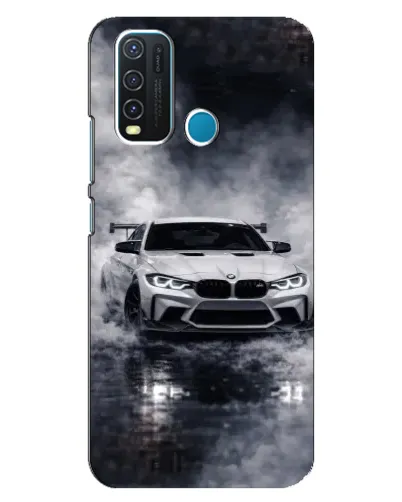 Чехол для Vivo Y30 с картинкой «BMW сквозь туман» Чехол для Vivo Y30 с картинкой «BMW сквозь туман»
