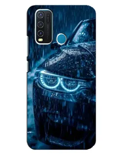 Чехол для Vivo Y30 с картинкой «BMW под дождем»