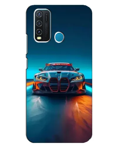 Чехол для Vivo Y30 с картинкой «BMW — огни неона» Чехол для Vivo Y30 с картинкой «BMW — огни неона»