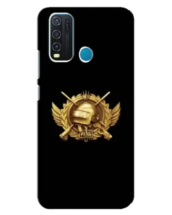 Чехол для Vivo Y30 с картинкой «PUBG — оранжевый градиент»