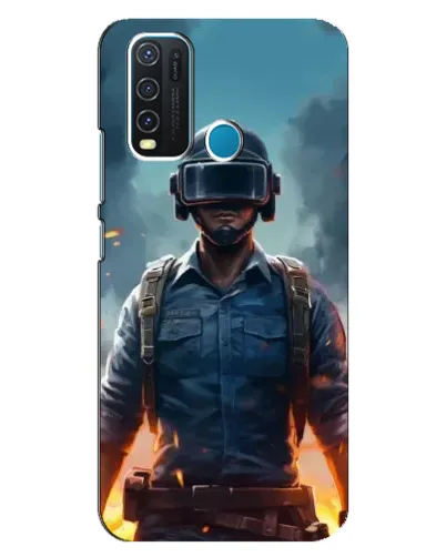 Чехол для Vivo Y30 с картинкой «PUBG — реалистичный герой» Чехол для Vivo Y30 с картинкой «PUBG — реалистичный герой»