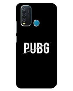 Чехол для Vivo Y30 с картинкой «PUBG — белый логотип»
