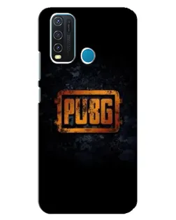 Чехол для Vivo Y30 с картинкой «PUBG — золотой логотип»