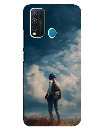 Чехол для Vivo Y30 с картинкой «Герой PUBG на скале» Чехол для Vivo Y30 с картинкой «Герой PUBG на скале»