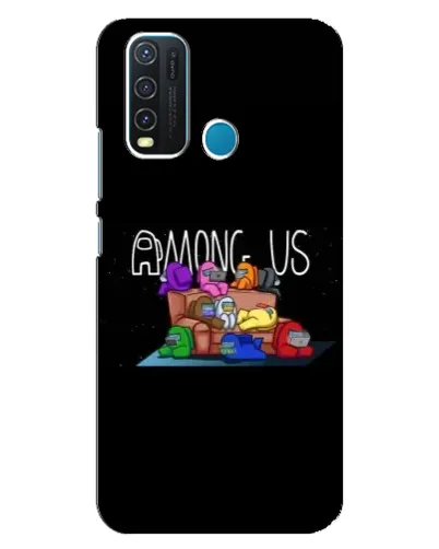 Чехол для Vivo Y30 с картинкой «Логотип Among Us»