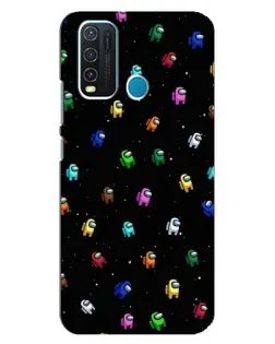 Чехол для Vivo Y30 с картинкой «Экипаж Among Us»