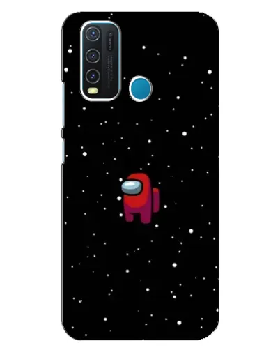 Чехол для Vivo Y30 с картинкой «Красный Among Us»