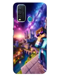 Чехол для Vivo Y30 с картинкой «Стив и космос»