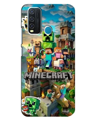 Чехол для Vivo Y30 с картинкой «Замок Minecraft» Чехол для Vivo Y30 с картинкой «Замок Minecraft»