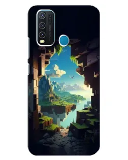 Чехол для Vivo Y30 с картинкой «Вид из пещеры»