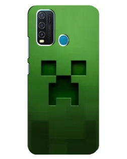 Чехол для Vivo Y30 с картинкой «Крипер микро-дизайн»