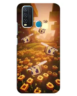 Чехол для Vivo Y30 с картинкой «Поле подсолнухов»