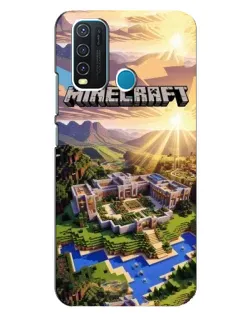 Чехол для Vivo Y30 с картинкой «Minecraft панорама»