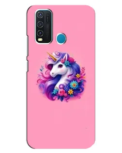Чехол для Vivo Y30 с картинкой «Сказочный единорог»