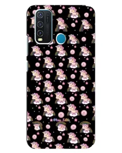 Чехол для Vivo Y30 с картинкой «Magic Unicorn паттерн»