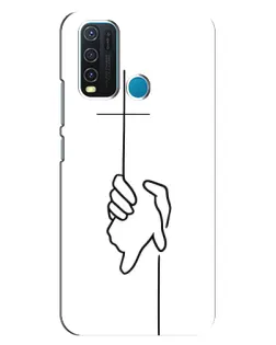 Чехол для Vivo Y30 с картинкой «Рука держит» Чехол для Vivo Y30 с картинкой «Рука держит»