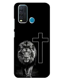 Чехол для Vivo Y30 с картинкой «Лев и Крест» Чехол для Vivo Y30 с картинкой «Лев и Крест»
