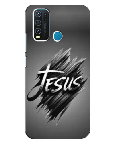 Чехол для Vivo Y30 с картинкой «Надпись Jesus Graffiti»