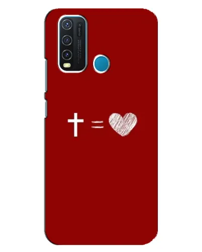 Чехол для Vivo Y30 с картинкой «Уравнение любви» Чехол для Vivo Y30 с картинкой «Уравнение любви»