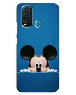 Чехол для Vivo Y30 с картинкой «Микки выглядывает»