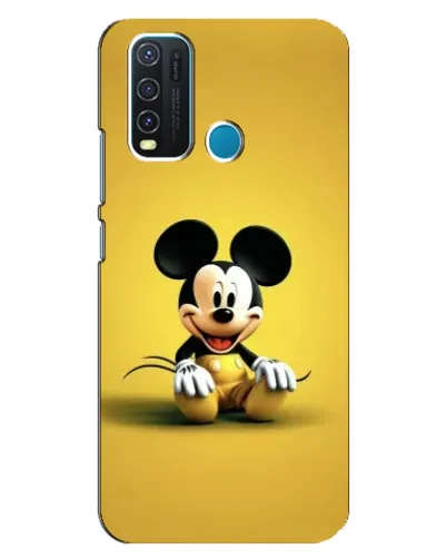 Чехол для Vivo Y30 с картинкой «Микки на желтом» Чехол для Vivo Y30 с картинкой «Микки на желтом»