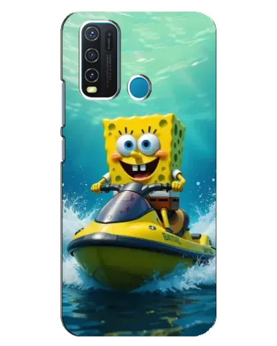 Чехол для Vivo Y30 с картинкой «Спанч Боб на гидроцикле» Чехол для Vivo Y30 с картинкой «Спанч Боб на гидроцикле»