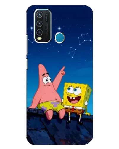 Чехол для Vivo Y30 с картинкой «Губка Боб и Патрик ночью» Чехол для Vivo Y30 с картинкой «Губка Боб и Патрик ночью»