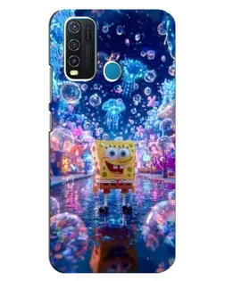 Чехол для Vivo Y30 с картинкой «Неоновый океан»