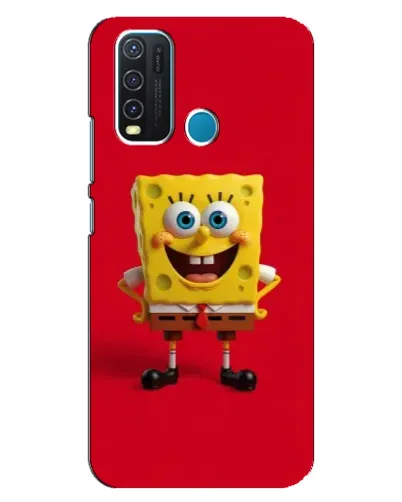 Чехол для Vivo Y30 с картинкой «Спанч Боб на красном» Чехол для Vivo Y30 с картинкой «Спанч Боб на красном»