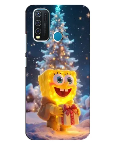 Чехол для Vivo Y30 с картинкой «Рождественский Спанч Боб» Чехол для Vivo Y30 с картинкой «Рождественский Спанч Боб»