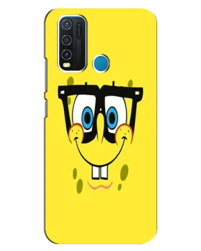 Чехол для Vivo Y30 с картинкой «Минималистичный Спанч Боб» Чехол для Vivo Y30 с картинкой «Минималистичный Спанч Боб»
