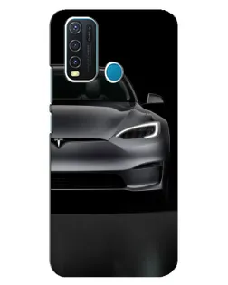 Чехол для Vivo Y30 с картинкой «Tesla Model S Look»